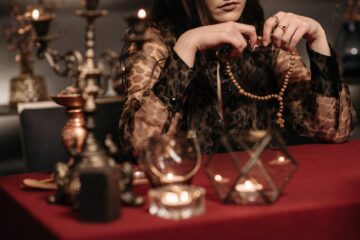 a woman fortune telling